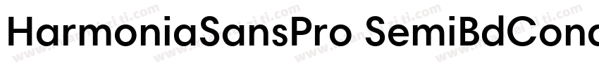 HarmoniaSansPro SemiBdCond字体转换